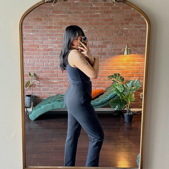 Zara Straight Leg Black Trousers - Picture 2 of 2